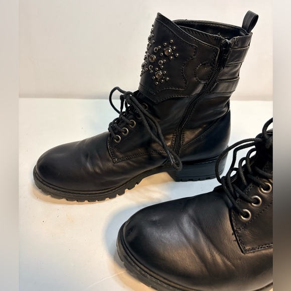 MIA Perry Black Studded Combat Boots size 8.5 - Picture 3 of 15